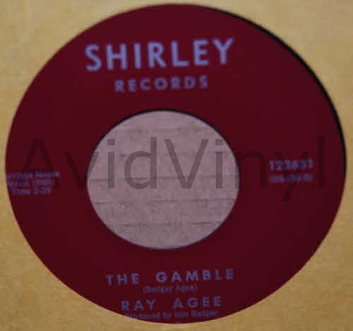 RAY AGEE — THE GAMBLE / OPEN UP YOUR HEART record label scan