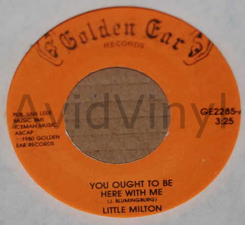 LITTLE MILTON YOU OUGHT TO BE HERE WITH ME / DON'T LEAVE HER