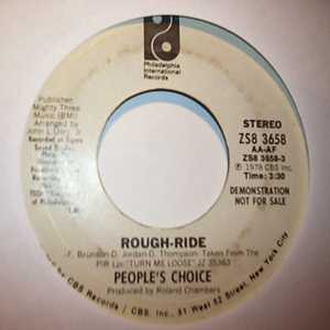 PEOPLES CHOICE — ROUGH RIDE / SAME record label scan