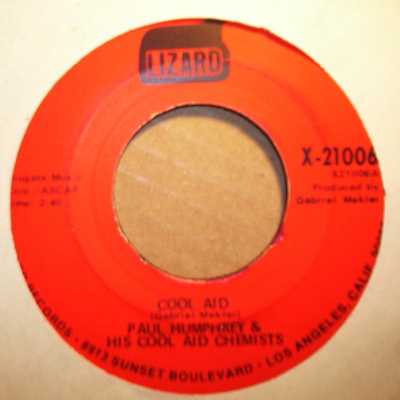 PAUL HUMPHREY AND HIS COOL AID CHEMISTS — COOL AID / DETROIT record label scan