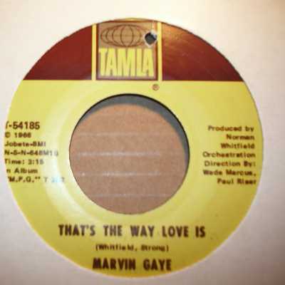 MARVIN GAYE THAT'S THE WAY LOVE IS / GONNA KEEP ON TRYIN' TILL I WIN YOUR LOVE