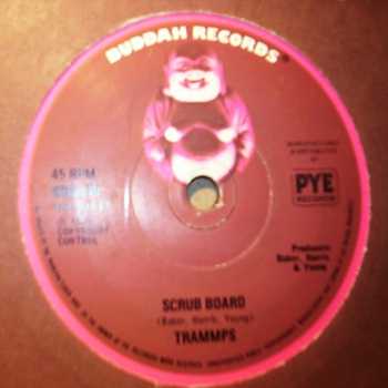TRAMMPS — SCRUB BOARD / SIXTY MINUTE MAN record label scan