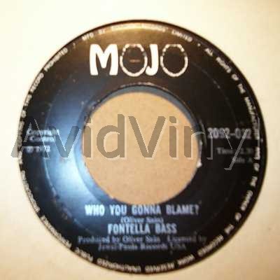 FONTELLA BASS WHO YOU GONNA BLAME / HOLD ON THIS TIME