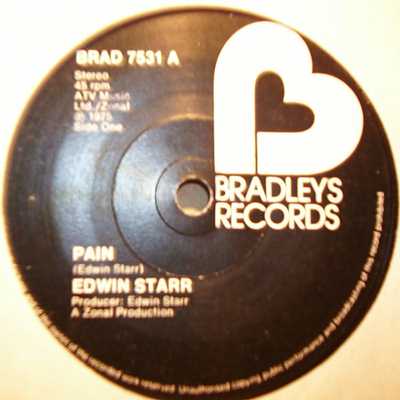 EDWIN STARR — PAIN / PARTY record label scan