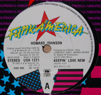 HOWARD JOHNSON — KEEPIN' LOVE NEW / SO FINE record label scan