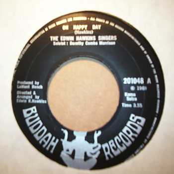 EDWIN HAWKINS SINGERS — OH HAPPY DAY / JESUS LOVER OF MY SOUL record label scan