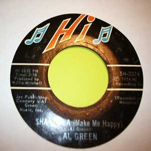 AL GREEN — SHA LA LA / SCHOOL DAYS record label scan