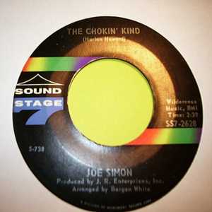 JOE SIMON — CHOKIN KIND / COME ON AND GET IT record label scan