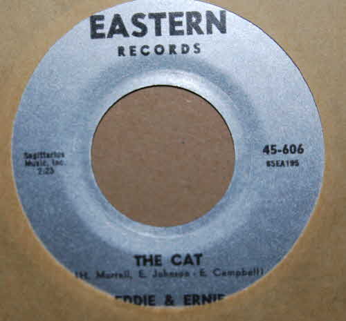 EDDIE AND ERNIE — THE CAT / I'M GOIN' FOR MYSELF record label scan