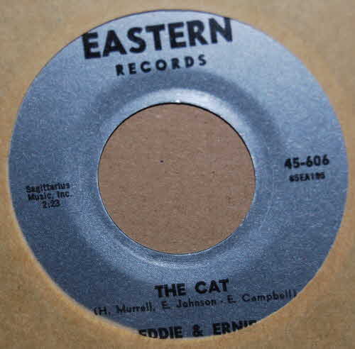 EDDIE AND ERNIE — THE CAT / I'M GOIN' FOR MYSELF record label scan