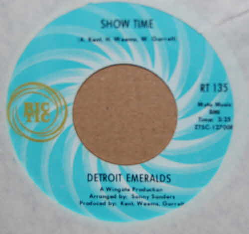 DETROIT EMERALDS — SHOW TIME / INSTRUMENTAL record label scan