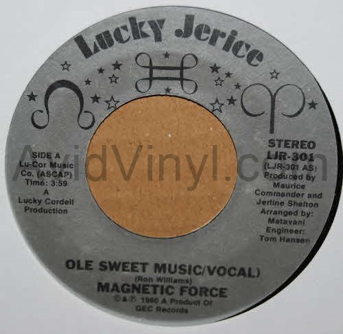MAGNETIC FORCE — OLE SWEET MUSIC / INSTRUMENTAL record label scan