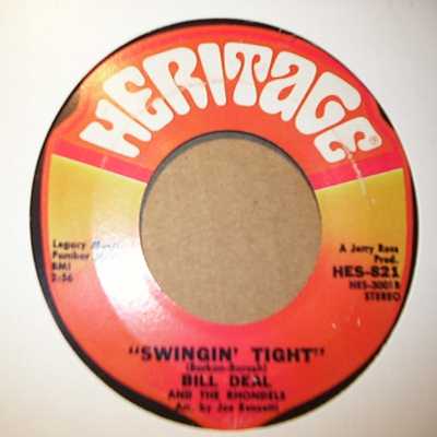 BILL DEAL — SWINGIN' TIGHT / NOTHING SUCCEDES LIKE SUCCESS record label scan