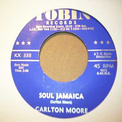 CARLTON MOORE — SOUL JAMAICA / WEDDING DAY record label scan