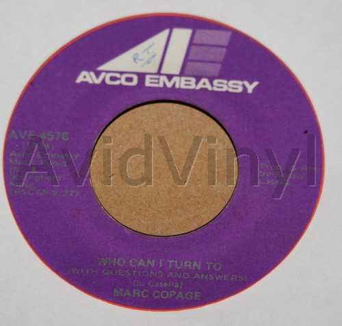 MARC COPAGE WHO CAN I TURN TO / WILL IT BE ME