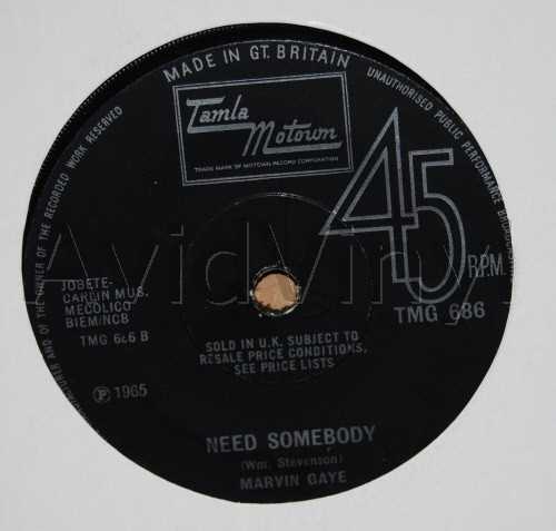 MARVIN GAYE NEED SOMEBODY / I HEARD IT THROUGH THE GRAPEVINE