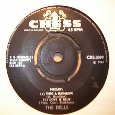 DELLS — MEDLEY record label scan