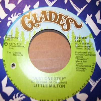 LITTLE MILTON — JUST ONE STEP / INSTRUMENTAL record label scan