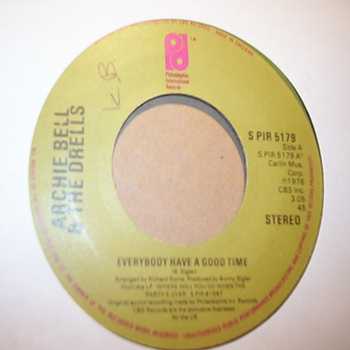 ARECHIE BELL AND THE DRELLS — EVERYBODY HAVE A GOOD TIME / I BET I CAN DO THAT DANCE record label scan