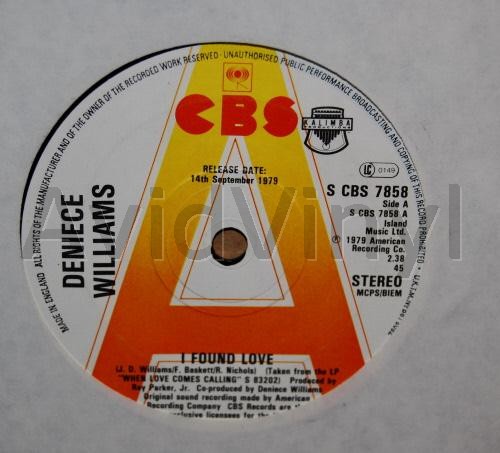 DENIECE WILLIAMS I FOUND LOVE / ARE YOU THINKING?