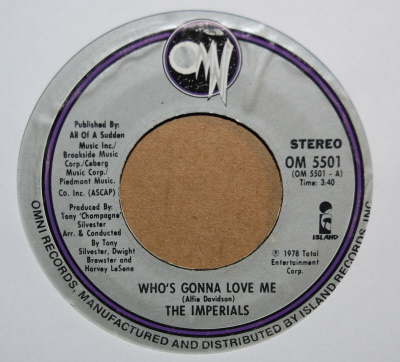 IMPERIALS WHO'S GONNA LOVE ME / YOU BETTER TAKE TIME TO LOVE