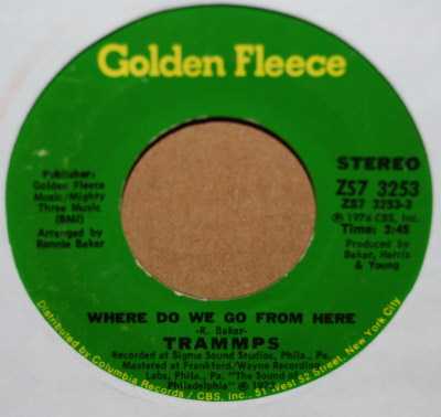 TRAMMPS — WHERE DO WE GO FROM HERE / SHOUT record label scan