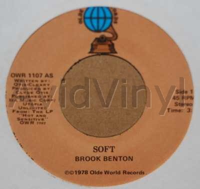BROOK BENTON SOFT / GLOW LOVE