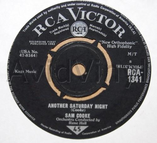 SAM COOKE — ANOTHER SATURDAY NIGHT / LOVE WILL FIND AWAY record label scan