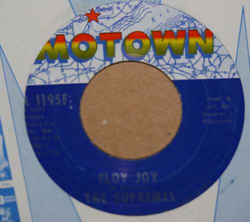SUPREMES — FLOY JOY / THIS IS THE STORY record label scan