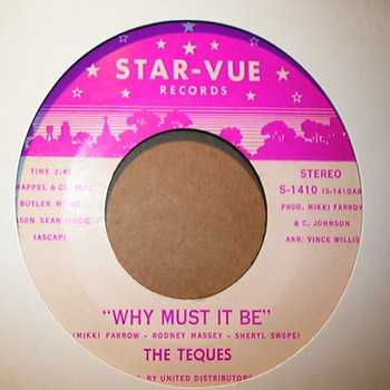 TEQUES — WHY MUST IT BE / IF I COULD record label scan