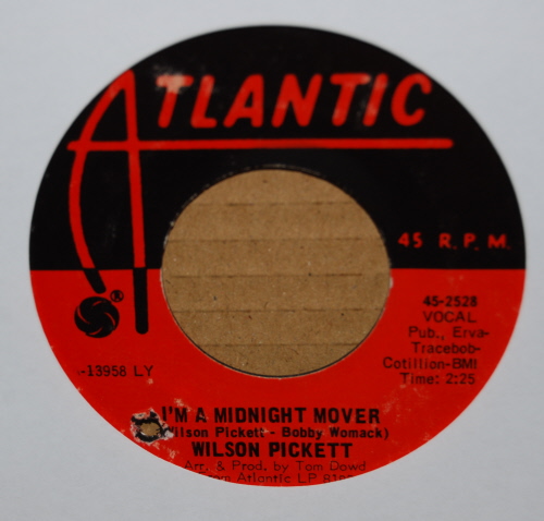 WILSON PICKETT — I'M A MIDNIGHT MOVER / DEBORAH record label scan