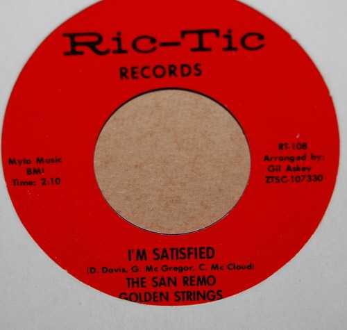 SAN REMO GOLDEN STRINGS I'M SATISFIED / BLUEBERRY HILL
