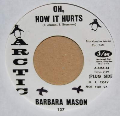 BARBARA MASON — OH, HOW IT HURTS / SAME record label scan
