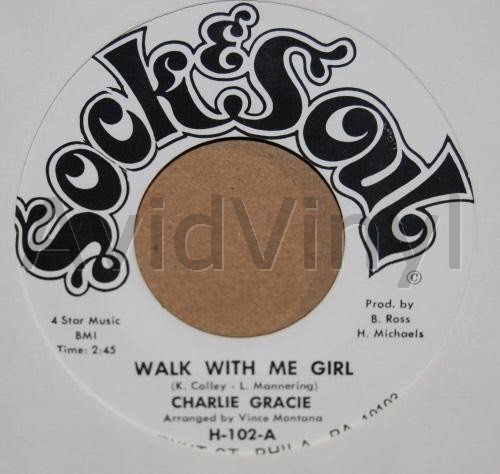 CHARLIE GRACIE — WALK WITH ME GIRL / TENDERNESS record label scan