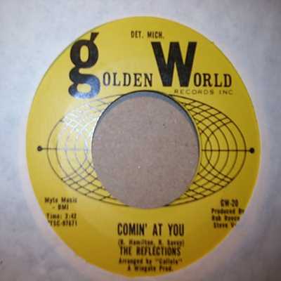 REFLECTIONS — COMIN' AT YOU / POOR MANS SON record label scan