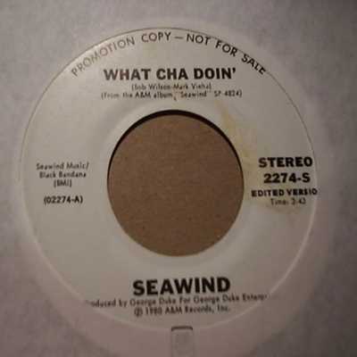 SEAWIND — WHAT CHA DOIN' / SAME record label scan