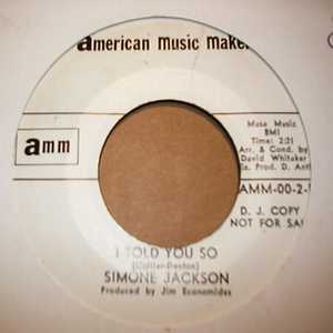 SIMONE JACKSON I TOLD YOU SO / WHERE AM I GOING