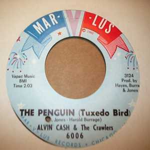 ALVIN CASH — PENGUIN / UNWIND THE TWINE record label scan