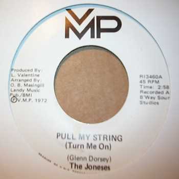 JONESES — PULL MY STRING / BABY record label scan