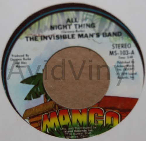 THE INVISIBLE MAN'S BAND ALL NIGHT THING / INSTRUMENTAL