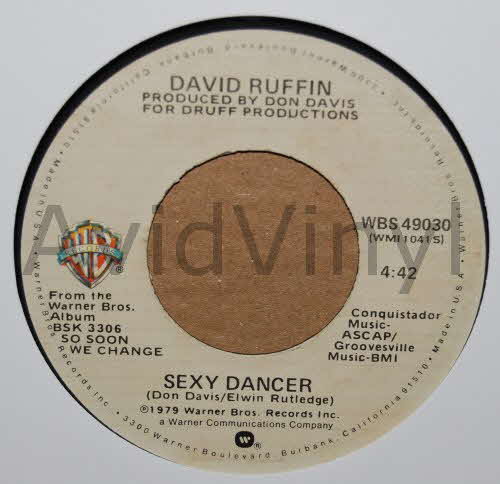 DAVID RUFFIN SEXY DANCER / BREAK MY HEART