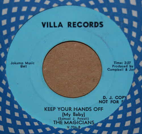 MAGICIANS KEEP YOUR HANDS OFF ( MY BABY ) / WHY MUST YOU CRY