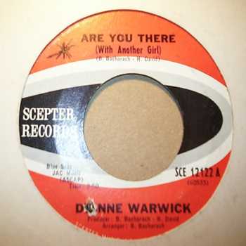 DIONNE WARWICK — ARE YOU THERE / IF I EVER MAKE YOU CRY record label scan