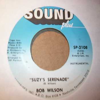 BOB WILSON — SUZY'S SERENADE / AFTER HOURS record label scan