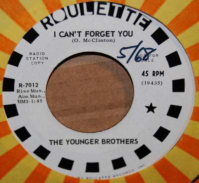 YOUNGER BROTHERS I CAN'T FORGET YOU / SUCH A GROOVY DAY