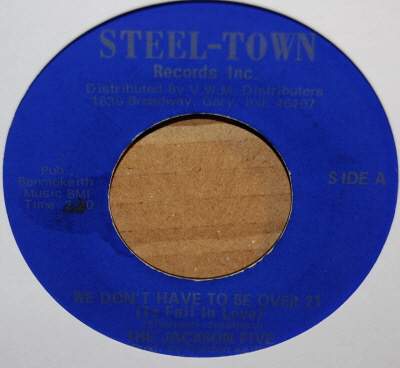 JACKSON FIVE — WE DON'T HAVE TO BE OVER 21 / JAM SESSION record label scan