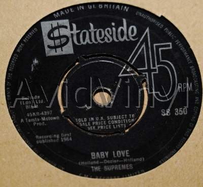 SUPREMES BABY LOVE / ASK ANY GIRL