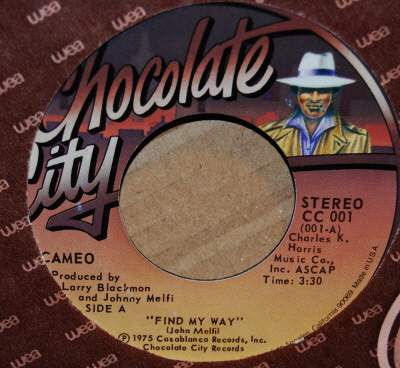 CAMEO — FIND MY WAY / GOOD COMPANY record label scan