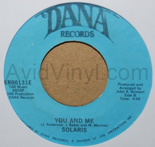 SOLARIS YOU AND ME / A CASE OF THE BOOGIE
