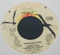 RISING LOVE — TREASURE CHEST / SAME record label scan